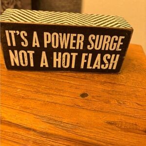 Black and White Decorative Sign